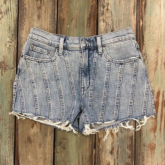 Pistola 6 (27) Winston Denim Shorts Boundaries Mid Rise Womens Cutoff Frayed Hem - Picture 2 of 10